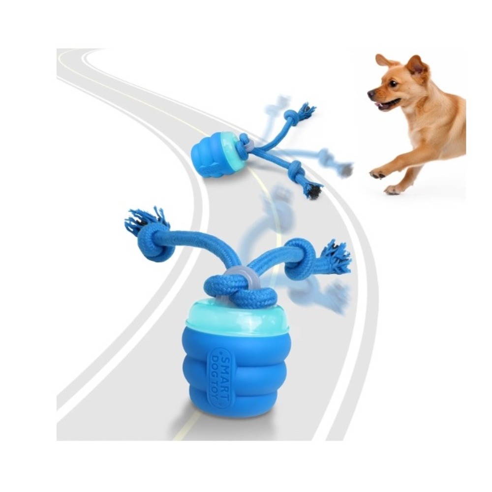 Smart Dog Toy Interactive Motion Activated  Blue NEW G-Sensor Rechargeable